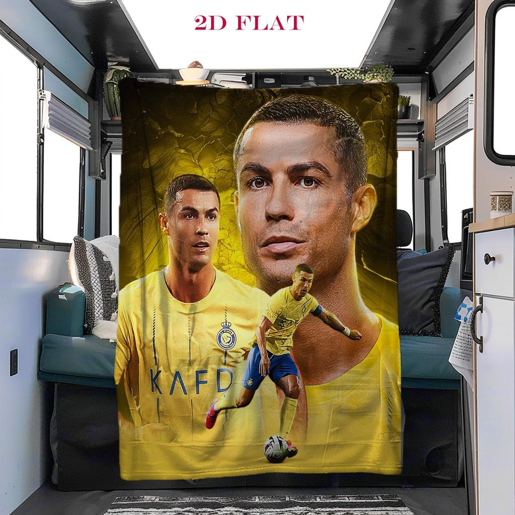 Ronaldo's Triumph blanket Camping trip Home Decor Nap Blanket Digital printing sheet