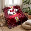 Kansas City Chiefs Flannel Fleece Blanket Cozy Warm Throw Blanket For Couch Bed Travel All Season Use