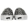 Comme Des Garçons x Vans Authentic 44 Универсальные Удобные Прочные Низкие Скейтбордические Кроссовки Унисекс Черные Белые VN000EEUUY6