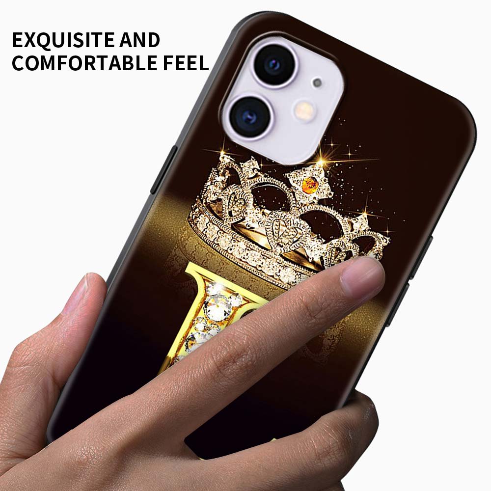 Чехол для телефона Letter Gold Girl Fashion Coque для iPhone Xiaomi Mi Samsung Galaxy Redmi Note AS 11 12 13 14 15 22 23 24 5G Pro Plus Max Fe Ultra