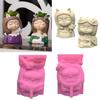 Garden Planter Pot Silicone Mold Girl and Puppy Vase Flower Pot Resin Mold Unique Gift Garden Decoration Planter Mold