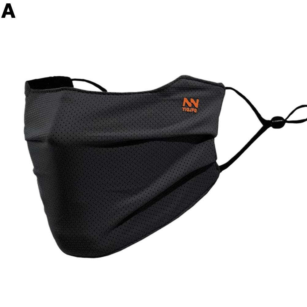 Дышащая маска для лица из ледяного шелка, УФ-защита для лица, Моющаяся, Многоразовая, Солнцезащитная маска для лица для мотоцикла, бега, езды, упражнений