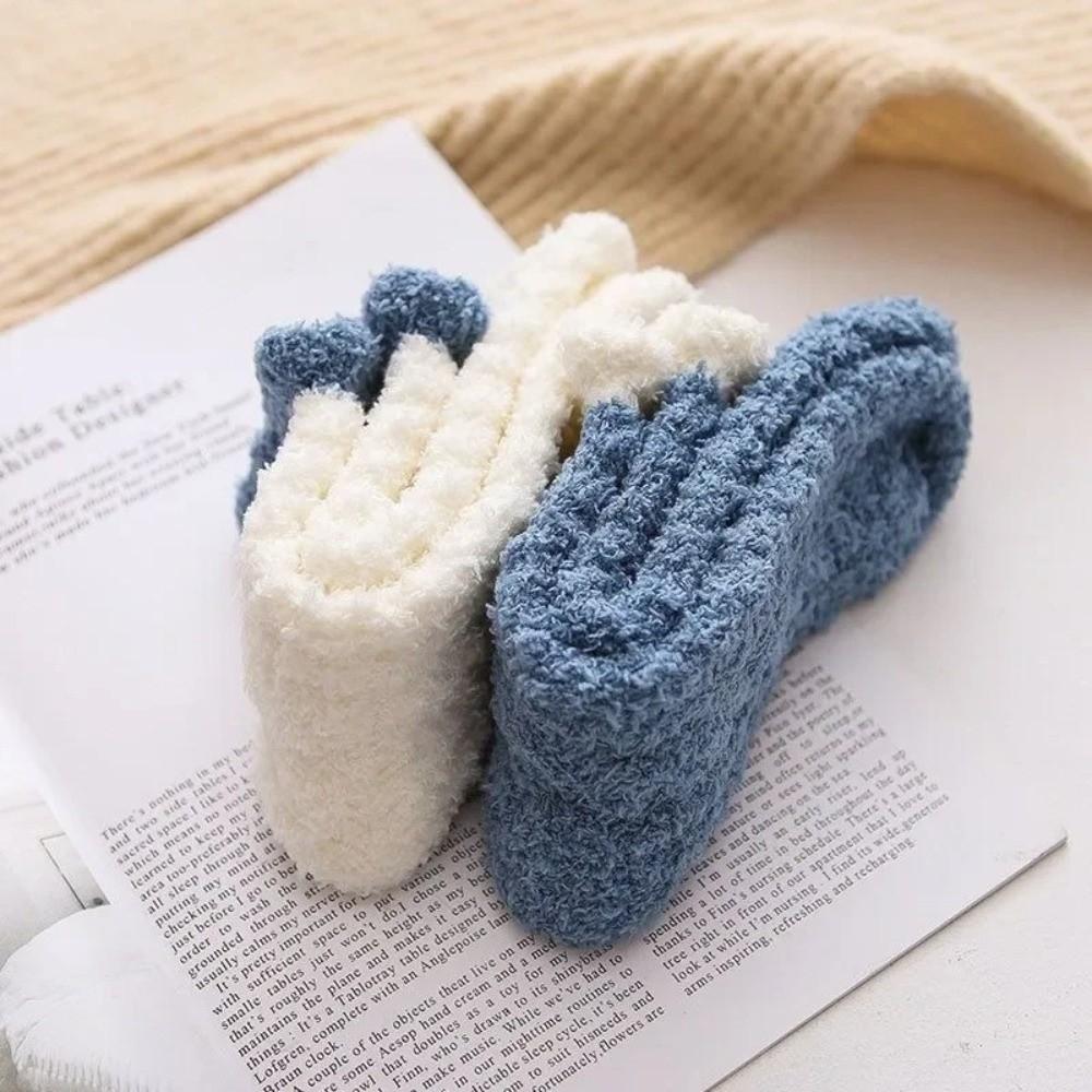 Comfortable Coral Fleece Socks for Women Thickened Home Fur Postpartum Sock For Autumn and Winter