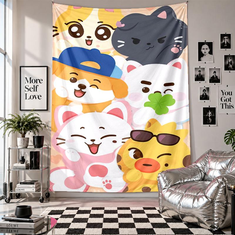 Wall TapestryENHYPEN Art Hanging Cloth Decorative Background Cover for Room Decoration