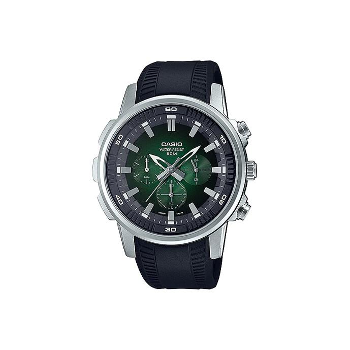 Casio Мужские Спортивные Зеленые Часы MTP-E505-3AV MTP-E505-3AV