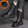 Fashion Non-slip Female 2024 Winter Ankle Boots Mid-calf Cotton Boots Thick-soled Padded Women Shoes Short Plush Female Warm Short Boots