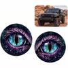 2PCS 3D Stereo Design Car Headlight Decals Car Exterior Decor  for Off-Road Vehicles