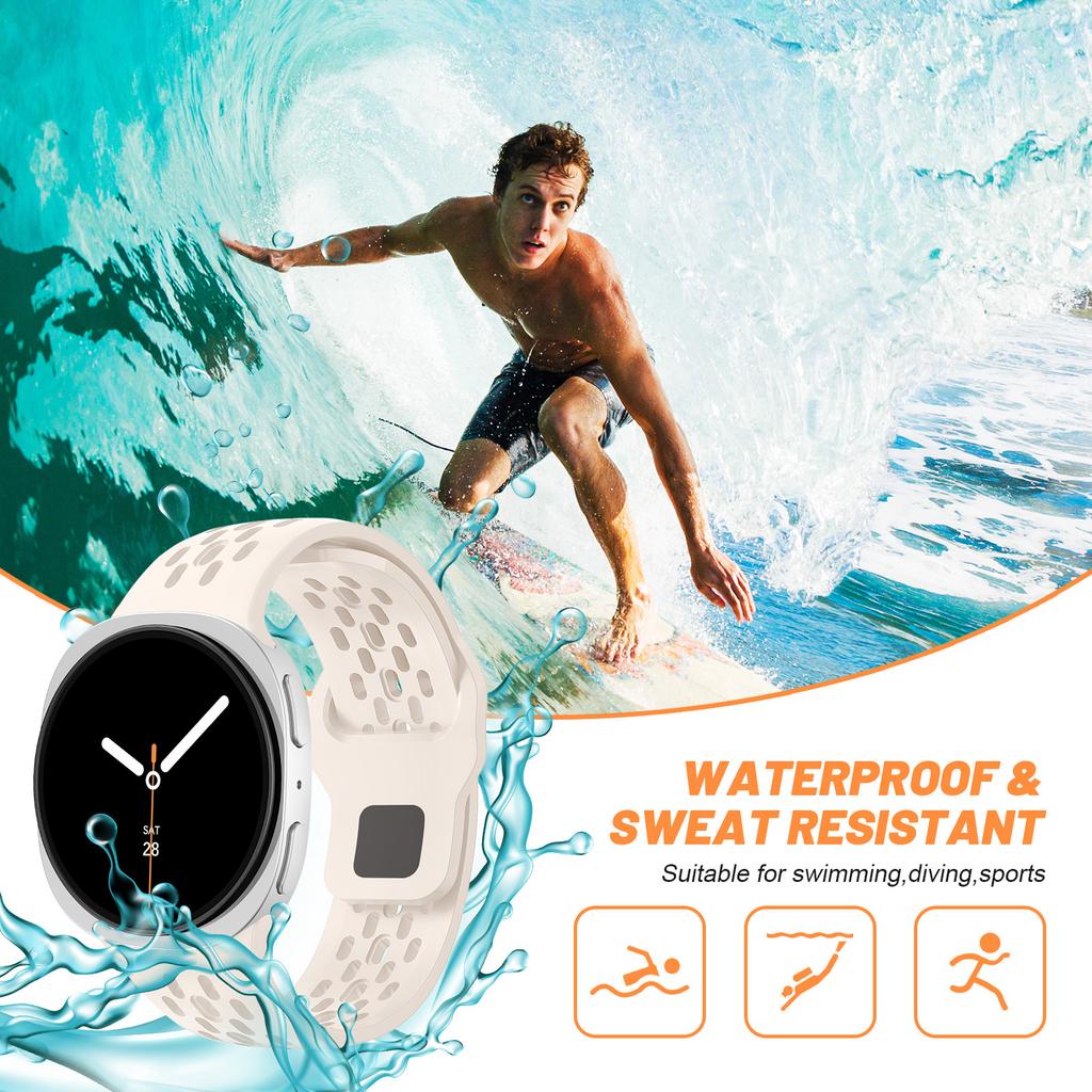Sport Silicone band For Samsung Galaxy Watch 8/8 classic Strap 40mm 44mm 46mm Accessorie Bracelet correa Galaxy Watch ultra 47mm
