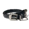 Le Masque BL026 Chain Weaving Leather Belt Black