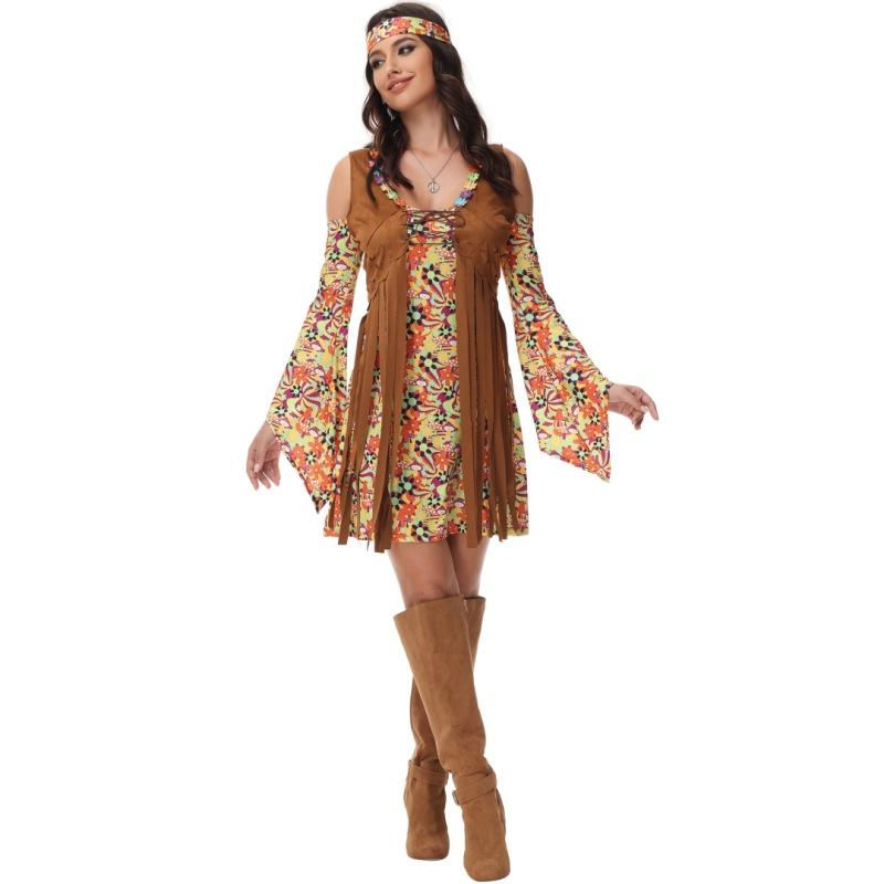 New generation Halloween COS hip hop men and women disco hippie performance clothes nightclub stage performance clothes