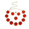 Mirror Cosplay Stone Chain Fashion Jewel  Waist Chain Beautiful Red Gem Waist Belt  Jeans