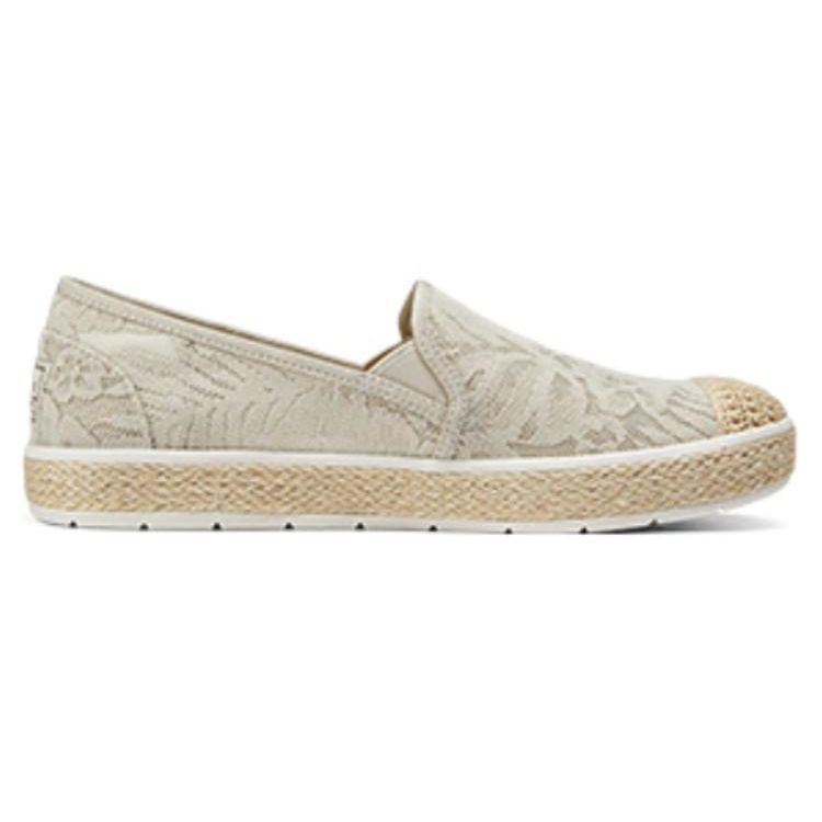Skechers Рыбацкие туфли Сетчатые Винтажные Кружевные Плоская подошва Дышащие Легкие Низкие Повседневная обувь Женские кроссовки Натуральный 114044-NAT