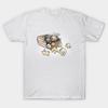 Asian Size Cotton Unisex Tshirt Print T-shirt Pop Corn T-shirt No-Cut Print Regular Fit