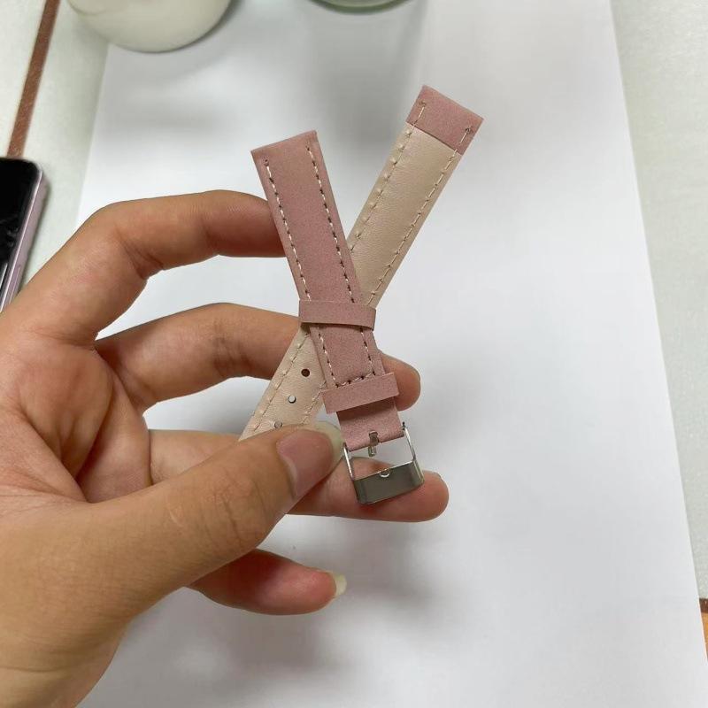 Аксессуары для часов, Унисекс, Цветной кожаный ремешок, Ремешок из ПУ кожи, Браслет с пряжкой-булавкой, Студенческий