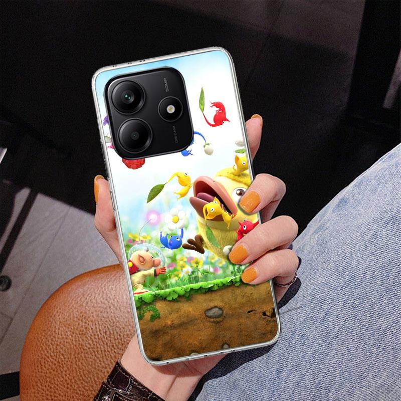 Game P-PikminS 4 Phone Case For Xiaomi Redmi Note 15 14 13 12S 12 11 Pro Plus 14S 11S 11E 10 10S 11T 5G Personalized Cover Redmi