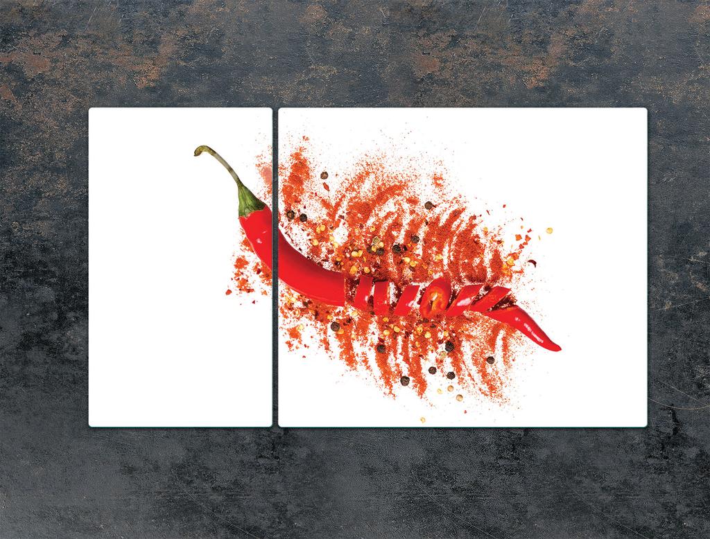 SZKLANA PŁYTA OCHRONNA NA KUCHENKĘ 90x52 CHILLI