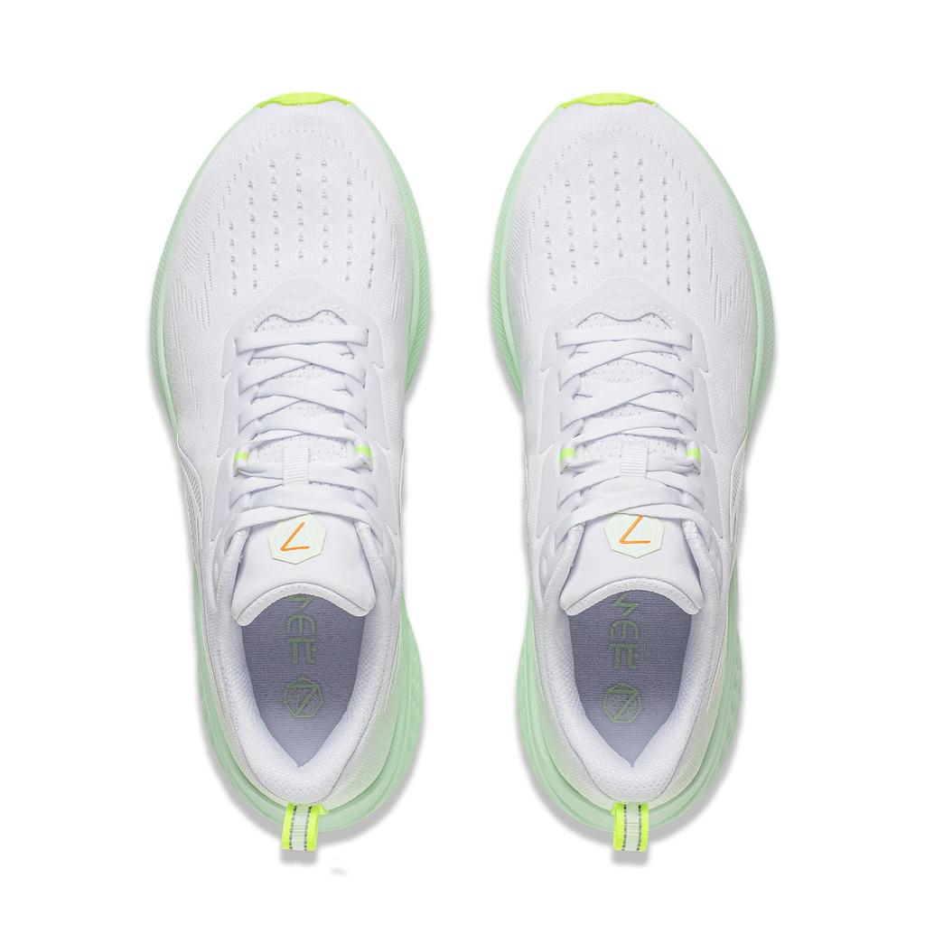 Li Ning Red Hare 7 Амортизирующие Нескользящие Легкие Низкие Беговые Кроссовки Женские Бело-Зеленые ARPV024-2