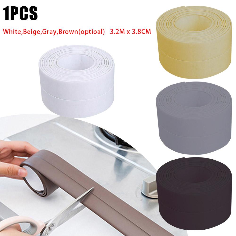 Universal Caulk Tape Sealing Strip PVC Repair Tape Toilet Bathroom Wall Sink