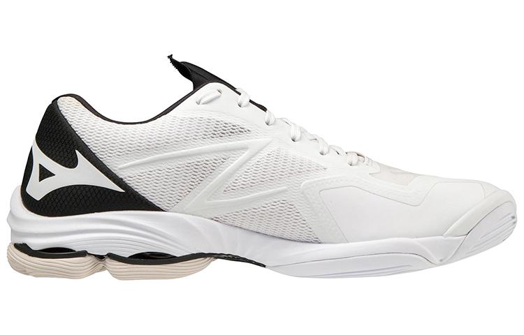 Men's Sneakers Mizuno Wave Lightning Z7 Synthetic Fiber Low top Volleyball Shoes Unisex White