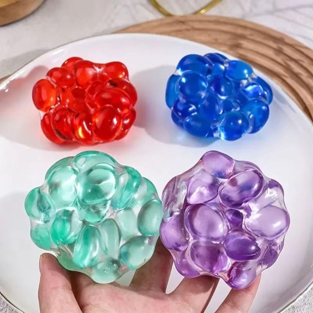 Elastic Transparent Crunchy Squeeze Toy Super Soft Pearls Squeeze Toy Children