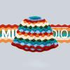 Милая дофаминовая ветка Японская ручная работа Крючком Вязаная Панама Радужный Ромб Клетка Шерстяная Панама Зимняя Панама-Бассейн Панама