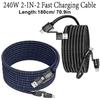 4 в 1 USB C Кабель Быстрая Зарядка Кабель для Передачи Данных 240 Вт PD 27 Вт QC3.0 Многофункциональный Зарядный Синхронизирующий Шнур Для iPhone Samsung Huawei Xiaomi