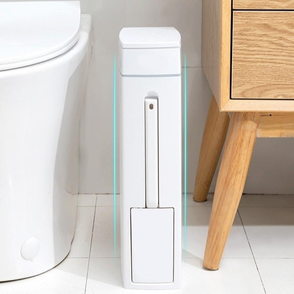 Odor Blocking Bathroom Trash Can Space Saving Waste Can Corner Bathroom Garbage Can Office