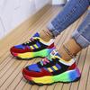 Women Sneakers Fashion Running Colorful Casual Sneakers Women Comfort Lace Up Outdoor Platform Shoes for Women De Mujer
