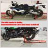 Motorcycle Single Side Paddock Stand Wheel Stand Support Foldable Aluminum Black
