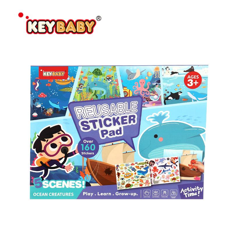 Cartoon Puzzle Sticker Large Size Static Cling Scene Office Quiet Activity Creative Decoration Stress Relief Tool for Adults