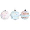 6 Pack 6cm Macaroon Color Christmas Ball Donuts Candy Rainbow Xmas Tree Ball Christmas Foam Decorative Hanging Ornament