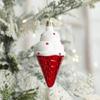 2pcs New Christmas Snowman Mini Decoration Christmas Trees Small Pendant Father Christmas Cabin Ornaments Party Arrange Supplies