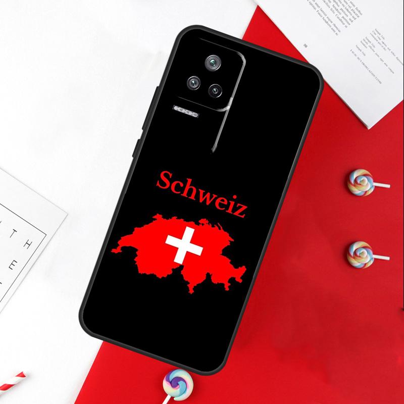 Чехол со швейцарским флагом для Xiaomi 14T 11T 12T 13T Pro 13 14 15 Ultra POCO X7 Pro X3 X5 X6 F5 F6 M6 Pro