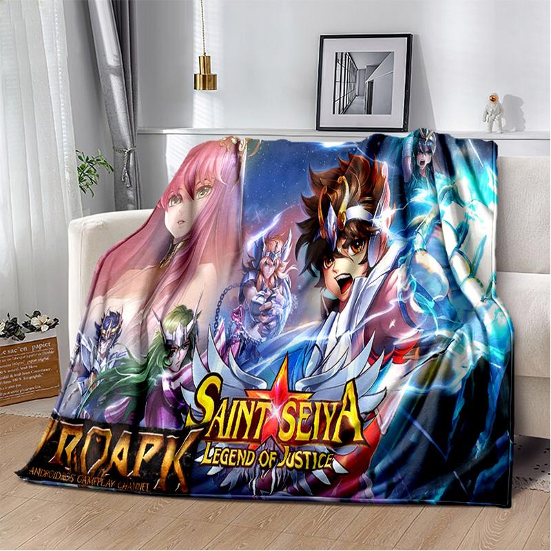 3D Ретро Saint Seiya одеяло с героями мультфильмов, мягкое одеяло для дома, спальни, кровати, дивана, пикника, путешествия, офиса, одеяло, детское одеяло