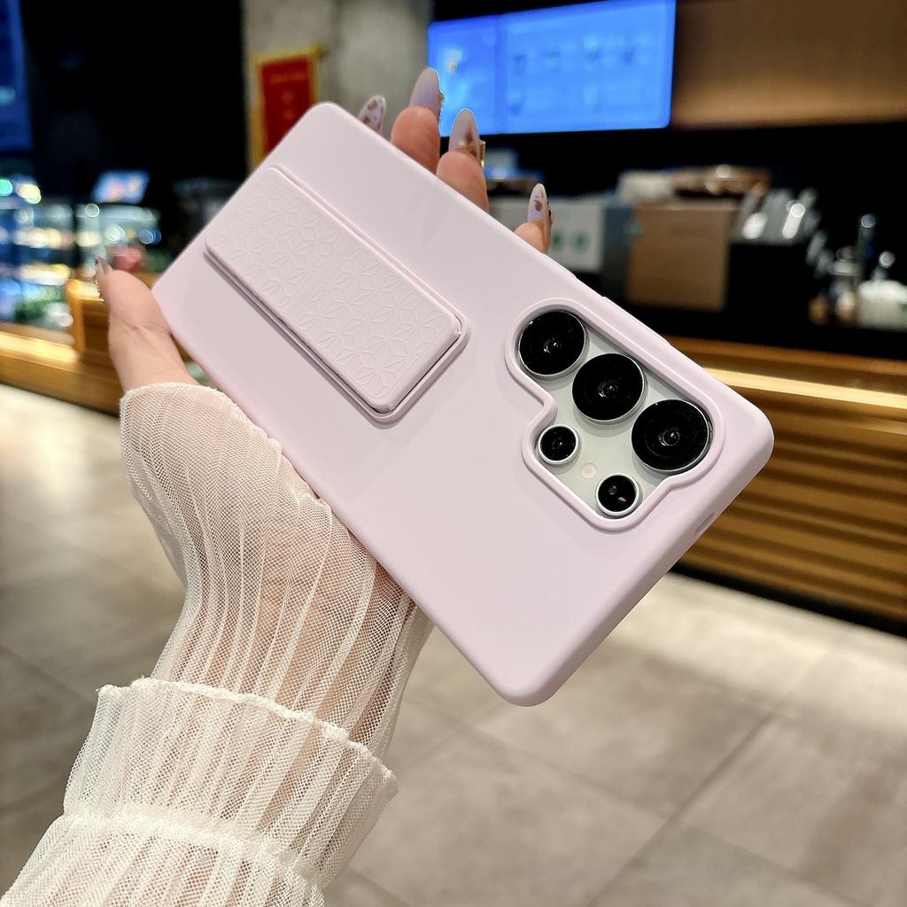 Подходит для мобильного телефона Samsung s11ultra, жидкий силикон s11 + складная подставка s11 всесторонний защита от падения