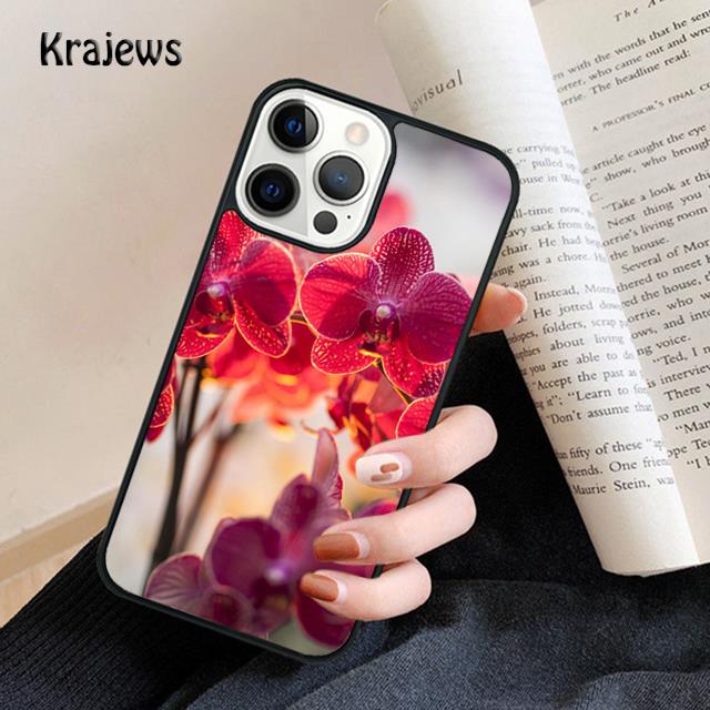 Цветы Орхидеи Красочный Мягкий Чехол Для Телефона Для iPhone 17 Air 16 15 14 Max Plus 11 12 13 Pro Max Чехол Для Телефона Fundas