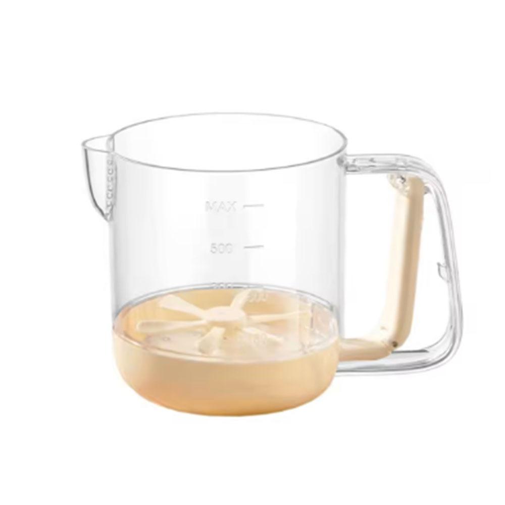 Manual Mixing Cup Whisk Dust-proof Liquid Mixing Cup Convenient Egg Beater Kitchen Accessories