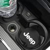 2Pcs Suede Car Water Cup Pad Non-slip Coaster Accessories For Jeep Grand Cherokee Wrangler JK Gladiator Compass Renegade Patriot