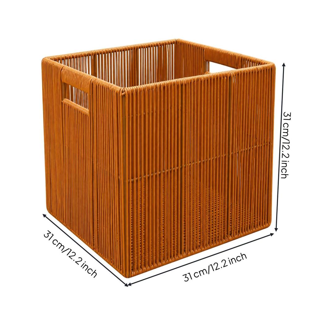Square Laundry Storage Basket Lightweight for Bathroom, Bedroom