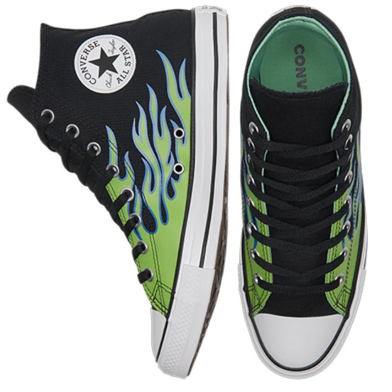 Converse Chuck Taylor All Star Удобные и универсальные высокие парусиновые унисекс черные, синие и зеленые