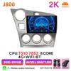 Android 16 Car Radio Carplay For Toyota Matrix 2 E140 2008 2009 2010 2011 2012 2013 2014 Video Multimedia Player Car Stereo RSD