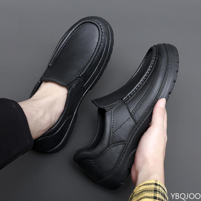 Fashion Anti Slip Oil Resistant Waterproof Wear-resistant Shoes for Spring Simplicity Long-term Standing Without Tiring Feet Men's Shoes