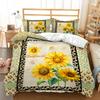 Пододеяльник Идиллическая Серия Подсолнухи 3D Комплект из трех предметов Цифровая печать