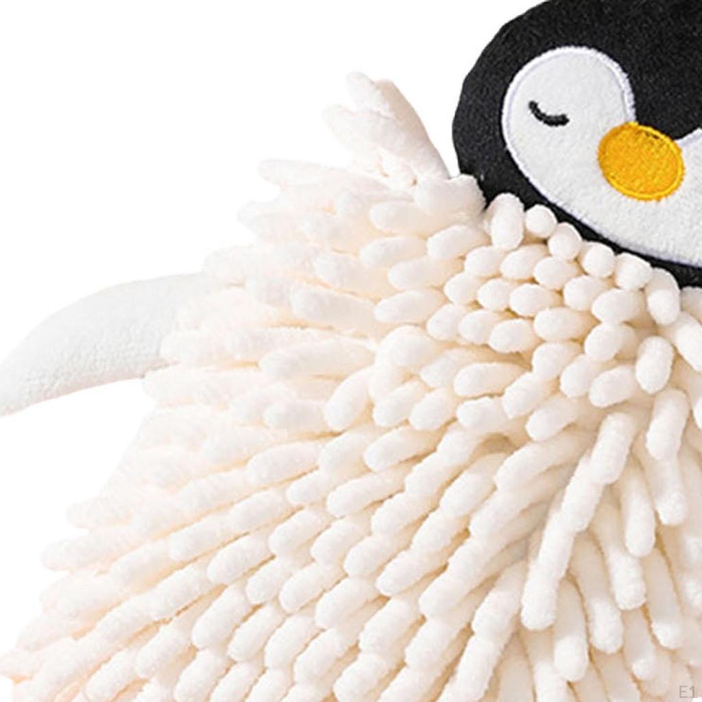 Chenille Hand Towel Cleaning Extra Soft Saving Space for Kitchen and Bathroom Cute Cartoon