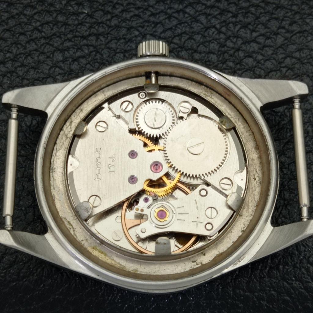 USED HMT PILOT HAND-WINDING INDIAN MENS BLUE COLOR DIAL WATCH A432505-2 R112-a432505