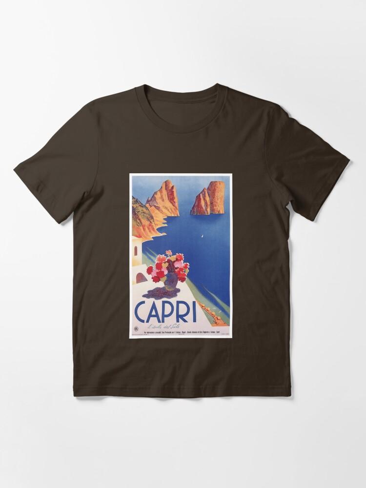 Peppino di Capri Vintage Capri Italy Travel Poster Poster Essential T-Shirt