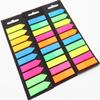 200 Sheets Fluorescence Self Adhesive Memo Pad Sticky Notes Bookmark Marker Memo Sticker Paper Student Office Supplies