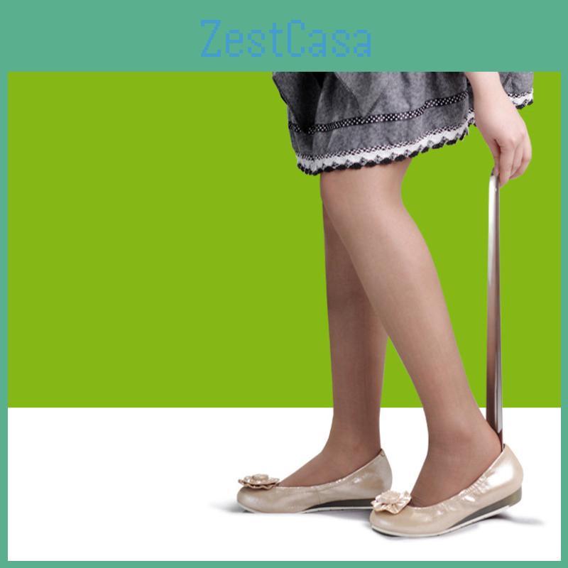 Stainless Steel Shoe Horn 30cm Metal Long Shoe Horn No Bending Easy Shoe On And Off