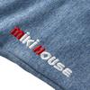 MIKI HOUSE Long Solid Stretch Made in for Boys and Indigo Pants, Logo, Color, Jersey, Japan, Girls, Baby, Kids, Children's Clothing, 130cm, Blue,
