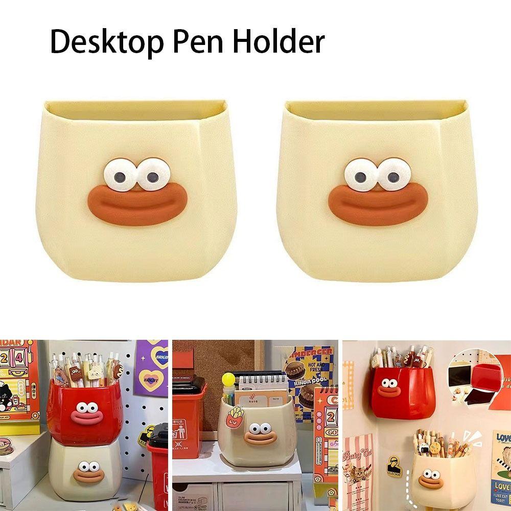 Прочный студенческий настольный ящик для хранения с изображением мультяшной девочки, простой контейнер для карандашей, новые пластиковые ящики для хранения